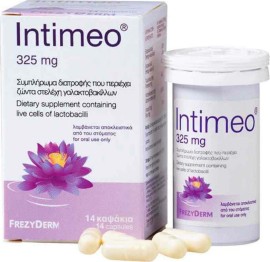 Frezyderm Intimeo 325mg Συπλήρωμα Διατροφής Με Ζώντα Στελέχη Γαλακτοβακίλλων 14 caps