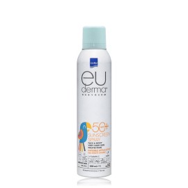 Intermed Euderma Babyderm Sunscreen Spray SPF50+ Διάφανο Αντηλιακό Σε Σπρέι Με 100% Φυσικά Φίλτρα Για Πρόσωπο & Σώμα 200ml