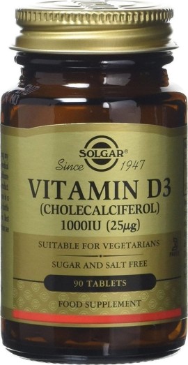 Solgar Vitamin D3 (Cholecalciferol) 1000iu 90tabs