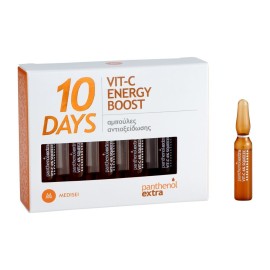 Panthenol Extra 10 Days Vit-C Energy Boost Αντιγηραντικό Serum Προσώπου με Βιταμίνη C για Λάμψη 10x2ml