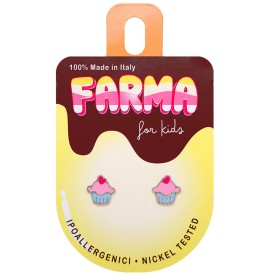 Farma Bijoux For Kids Παιδικά Υποαλλεργικά Σκουλαρίκια Cupcakes 7mm SA620