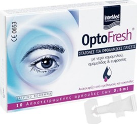 Intermed Optofresh Οφθαλμικές Σταγόνες για Πλύσεις 10x0.5ml
