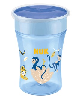 Nuk Magic Cup Blue Monkeys Εκπαιδευτικό Ποτηράκι 8m+ 230ml 10.751.312