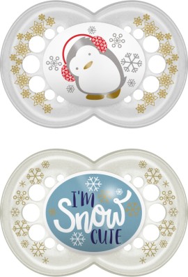 Mam Πιπίλα Σιλικόνης Winterfun 6-16m Snow Cute 2τμχ 167S