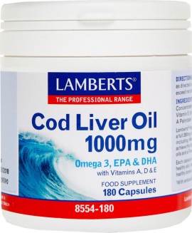 Lamberts Cod Liver Oil 1000mg 180caps