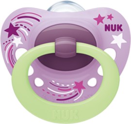 Nuk Signature Night Σιλικόνης 6-18m Μωβ Star 1τμχ 10.736.695