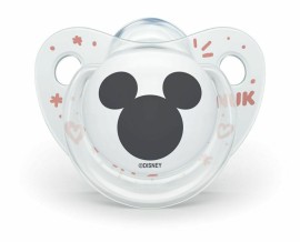 Nuk Trendline Disney Baby Minnie Σιλικόνης με Θήκη Διάφανη - Λευκή 6-18m 1τμχ 10.736.380