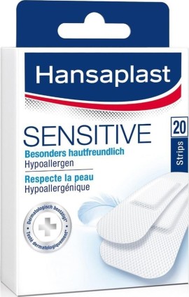 Hansaplast Sensitive Φιλικά με την Επιδερμίδα 20τμχ