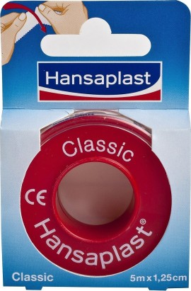 Hansaplast Classic Tape Αυτοκόλλητη Επιδεσμική Ταινία 1,25cmx5m
