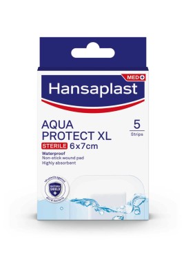 Hansaplast Antibacterial XL Aqua Protect Sterile 6x7cm 5τμχ
