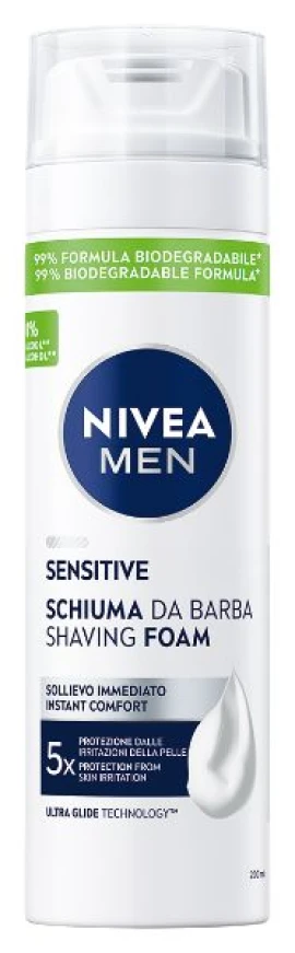 Nivea Sensitive пяна за бръснене за чувствителна кожа 200 мл
