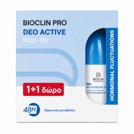 Bioclin Promo 1+1 Δώρο Pro Deo Active 48h Αποσμητικό Roll-On 2x50ml