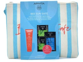 Apivita Bee Sun Safe PROMO PACK με Hydra Fresh Face Gel-Cream SPF50 50ml & ΔΩΡΟ Express Beauty Face Mask Aloe 2x8ml & Express Beauty Hair Mask Hyaluronic Acid 20ml & Νεσεσέρ