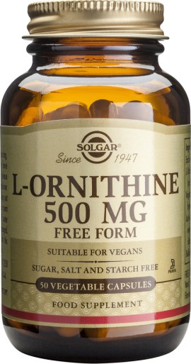 Solgar L-Ornithine 500mg L-Ορνιθίνη 50caps