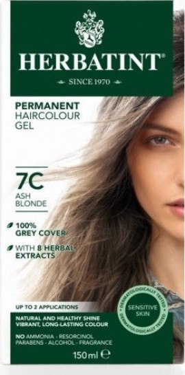 Herbatint Permanent Haircolor Gel 7C Ξανθό Σταχτί