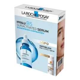 La Roche-Posay ПРОМОЦИЯ 2026 с Hyalu B5 Suractivated Serum Серум против бръчки 30 мл и ПОДАРЪК Anthelios Age Correct SPF50 Слънцезащитен крем 15 мл