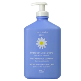 Camomilla Blu Почистващ гел за лице и тяло Подходящ за суха и чувствителна кожа 500 мл