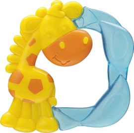 PLAYGRO Водна гризалка Jerry Giraffe с вода, пръстен за никнене на зъби 3м+ 1 бр.