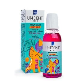 UNIDENT Kids Mouthwash Fluo Max 900ppm Παιδικό Φθοριούχο Στοματικό Διάλυμα 250ml