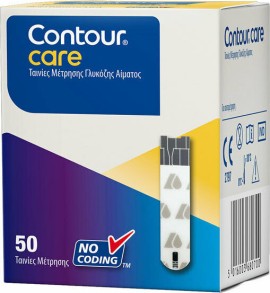 Contour Care Ascensia Ταινίες Μέτρησης Γλύκόζης Αίματος 50τμχ