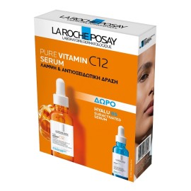 La Roche-Posay PROMO με Pure Vitamin C12 Serum Λάμψης 30ml & ΔΩΡΟ Suractivated Hyalu B5 10ml