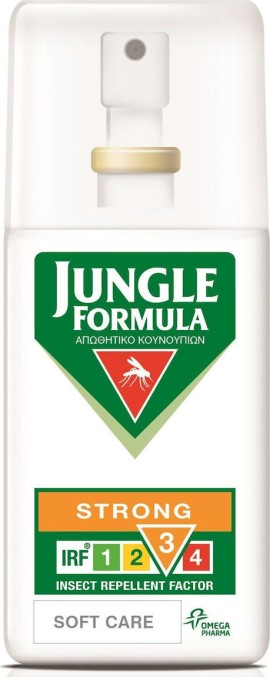 Omega Pharma Jungle Formula Strong Soft Care Spray IRF3 Χωρίς Αρωμα 75ml