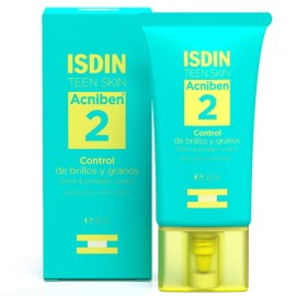 ISDIN Acniben 2 Shine & Pimples Control, Κρέμα Τζελ Προσώπου για Λιπαρότητα & Μείωση των Ατελειών 40ml