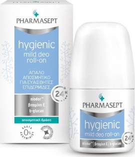 Pharmasept Hygienic Mild Deo Roll-On, Απαλό Αποσμητικό για Ευαίσθητες Επιδερμίδες 50ml