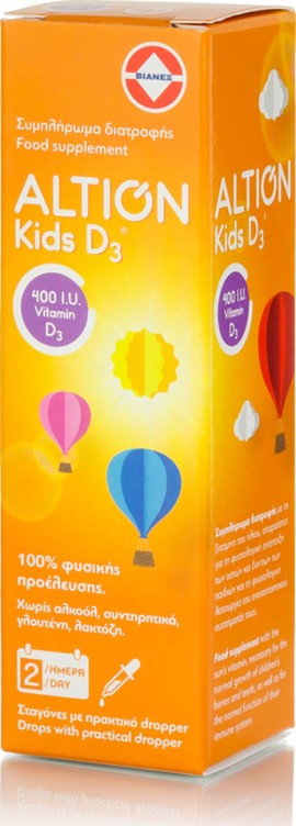 Altion Kids D3 Drops 400iu 20ml