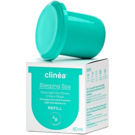 Clinea Water Crush Sleeping Spa De-Stress Cream-Mask Balm Refill Ενυδατική Κρέμα Νύχτας με Υαλουρονικό Οξύ 50ml Ανταλλακτικό
