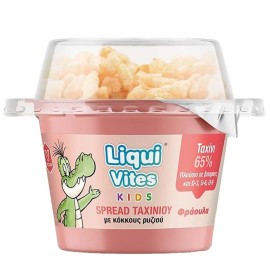Vican Liqui Vites Kids Spread Ταχινιού με Κόκκους Ρυζιού - Φράουλα 44gr