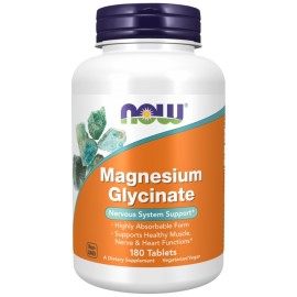 Now Foods Magnesium Glycinate Γλυκινικό Μαγνήσιο 180tabs