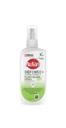 Autan Defense Plant Based Εντομοαπωθητική Λοσιόν σε Spray Κατάλληλη για Παιδιά 100ml
