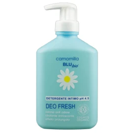 Camomilla Blu Deo Fresh почистващ флуид за чувствителна зона pH 4.5 за усещане за свежест 300 мл