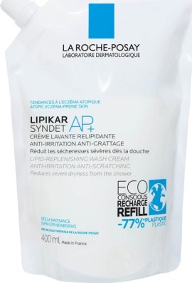 La Roche Posay Lipikar Syndet AP+ Refill Αφρόλουτρο για Βρέφη, Παιδιά, Ενήλικες με Ξηρό Δέρμα με τάση Ατοπίας 400ml
