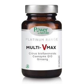 Power Of Nature Platinum Range Multi-Vmax Πολυβιταμίνη για Ενέργεια & Ενίσχυση του Ανοσοποιητικού 100mg 30caps