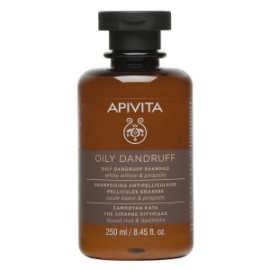 APIVITA Oily Dandruff Shampoo με Λευκή Ιτιά & Πρόπολη για Λιπαρή Πιτυρίδα 250ml