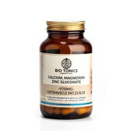 Bio Tonics Calcium, Magnecium, Zinc Gluconate 760mg 60caps vegan