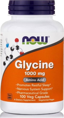 Now Foods Glycine, Γλυκίνη 1000mg 100caps