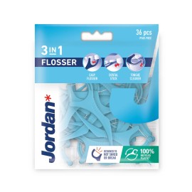 Jordan 3 in 1 Flosser Οδοντικό Νήμα 36τμχ