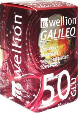 Wellion Galileo Ταινίες Μέτρησης Γλυκόζης Αίματος 50τμχ