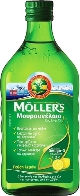 Mollers Mουρουνέλαιο - Γεύση Λεμόνι 250ml