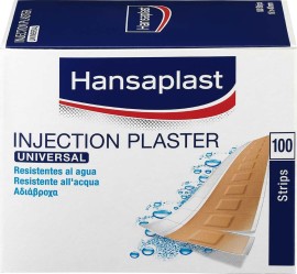 Hansaplast Universal Injection Plaster Αυτοκόλλητα Επιθέματα 40x19mm 100τμχ