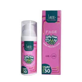 Aloe+Colors Face Into the Sun High Protection Sunscreen SPF50 Αντηλιακή Κρέμα Προσώπου 50ml