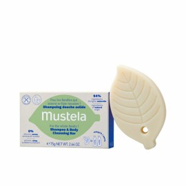 Mustela Shampoo & Body Cleansing Bar Βιολογική Μπάρα Σαπουνιού με Έλαιο Αβοκάντο 75gr