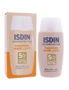 ISDIN Fotoprotector Fusion Water Magic Light Αντηλιακό Προσώπου Mε Χρώμα SPF50 50ml