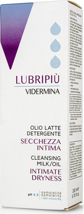 Epsilon Health Vidermina Lubripiu Cleansing Milk Oil Intimate Dryness Γαλάκτωμα Καθαρισμού για την Ξηρότητα της Ευαίσθητης Περιοχής 200ml