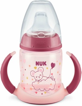 Nuk First Choice Μπιμπερό Εκπαίδευσης 6-18m Night Ροζ 150ml 10.743.910