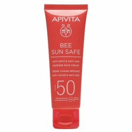 Apivita Bee Sun Safe Anti-Spot Αντηλιακή Κρέμα Προσώπου SPF50 κατά των Πανάδων & Ρυτίδων 50ml