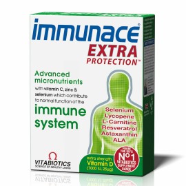 Vitabiotics Immunace Extra Protection Συμπλήρωμα για την Ενίσχυση του Ανοσοποιητικού 30tabs